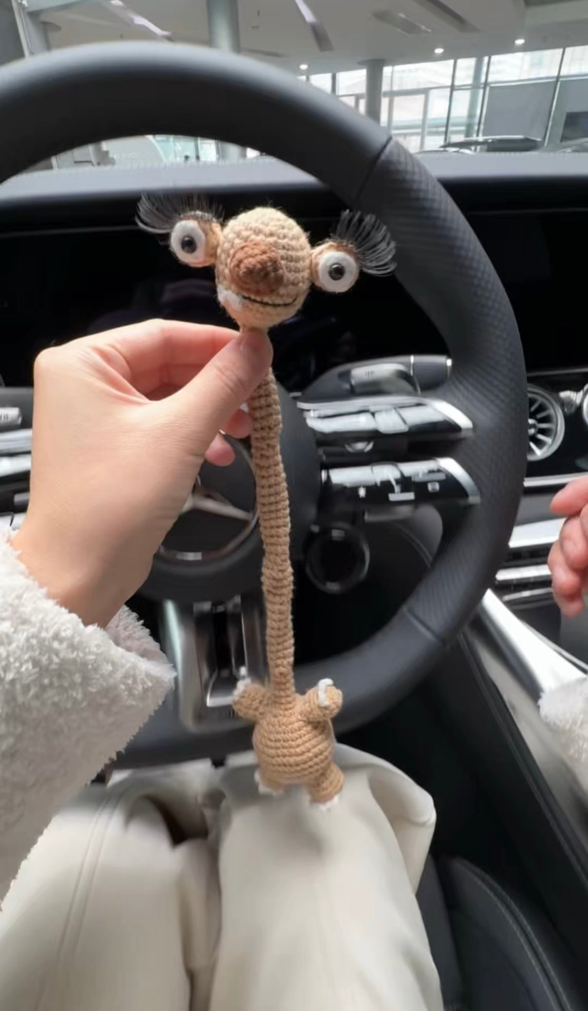 Handmade "Cruise Control" Sloth Crochet | TikTok Viral Car & Bag Accessory