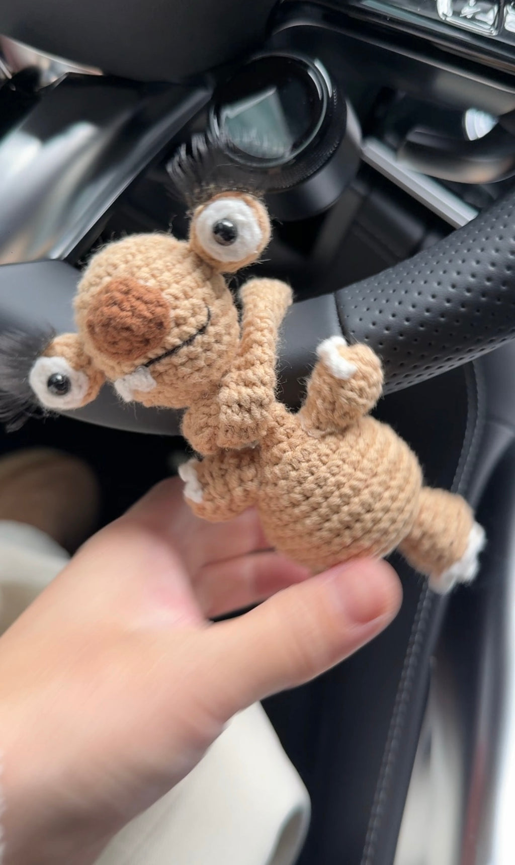 Handmade "Cruise Control" Sloth Crochet | TikTok Viral Car & Bag Accessory