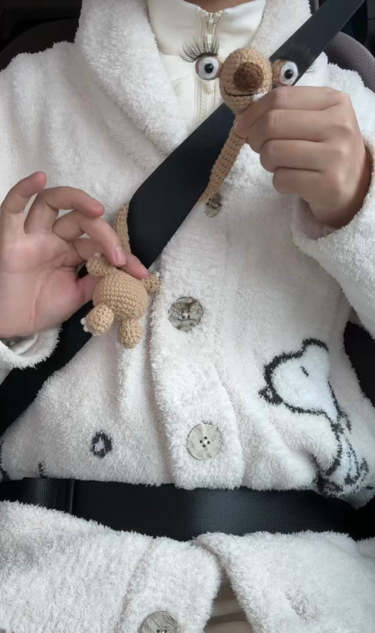 Handmade "Cruise Control" Sloth Crochet | TikTok Viral Car & Bag Accessory