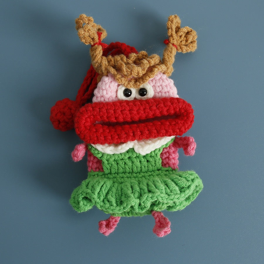 Intricately Crafted Heavy-Industry Crochet Funny Key Cover