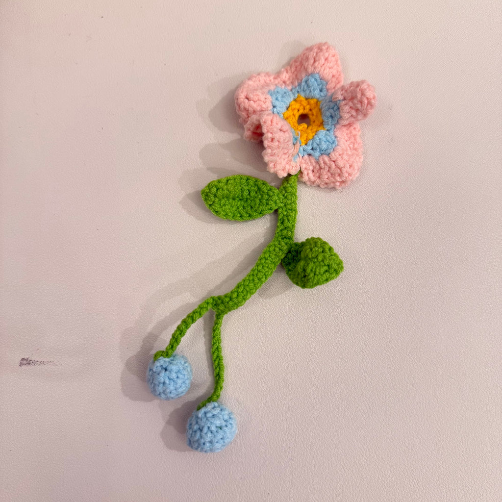 Handmade Crochet Shirt Flower Button Covers | Knitted Floral Button Protectors for Blouses & Tops