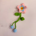 Handmade Crochet Shirt Flower Button Covers | Knitted Floral Button Protectors for Blouses & Tops