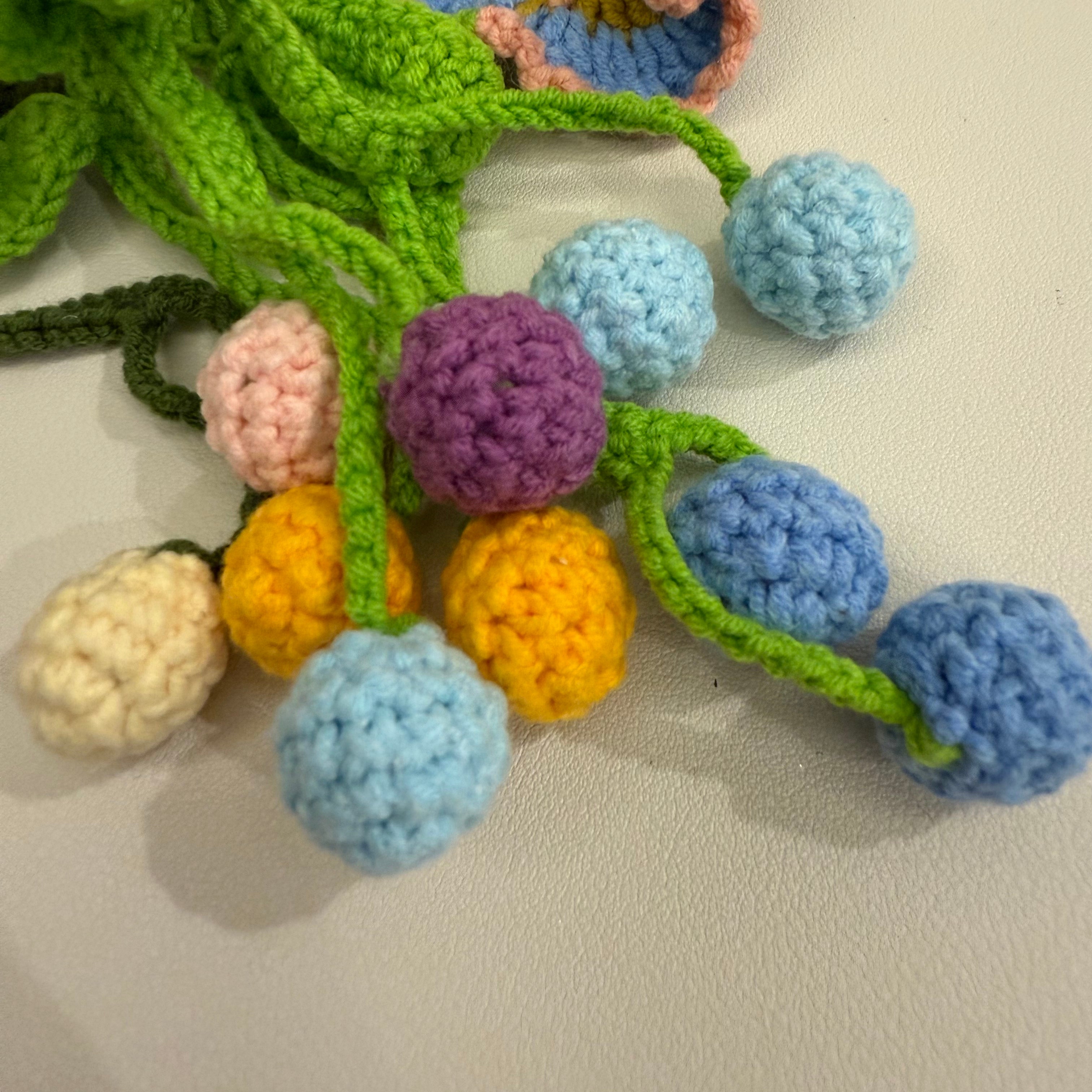 Handmade Crochet Shirt Flower Button Covers | Knitted Floral Button Protectors for Blouses & Tops
