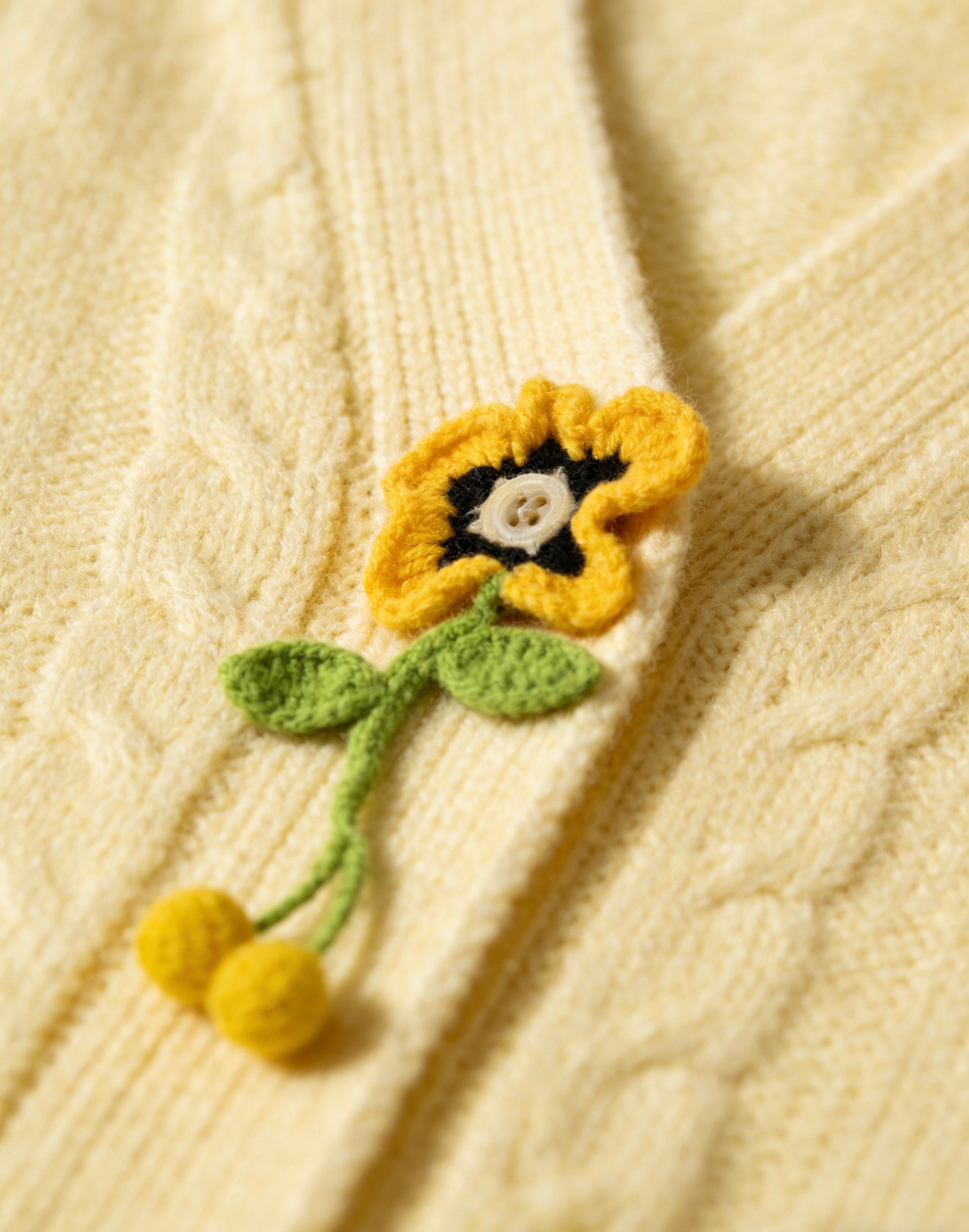 Handmade Crochet Shirt Flower Button Covers | Knitted Floral Button Protectors for Blouses & Tops