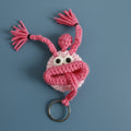 Handmade by Mom Mei | Unique Crochet Sausage-Mouth Key Cover | Perfect Gift for Friends & Family