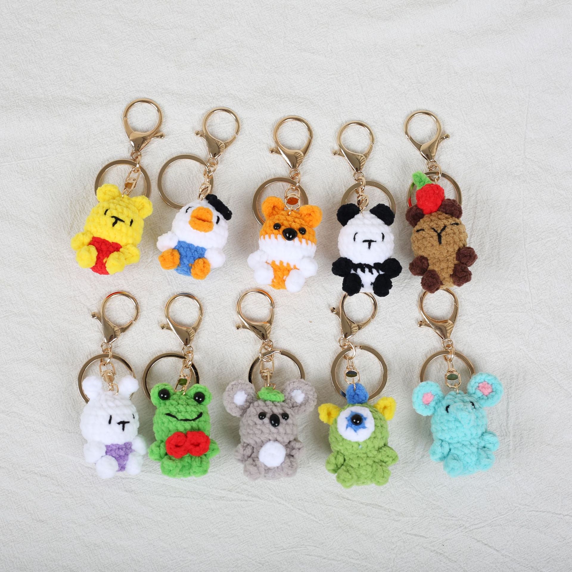 Cute Cartoon Crochet Doll Charms