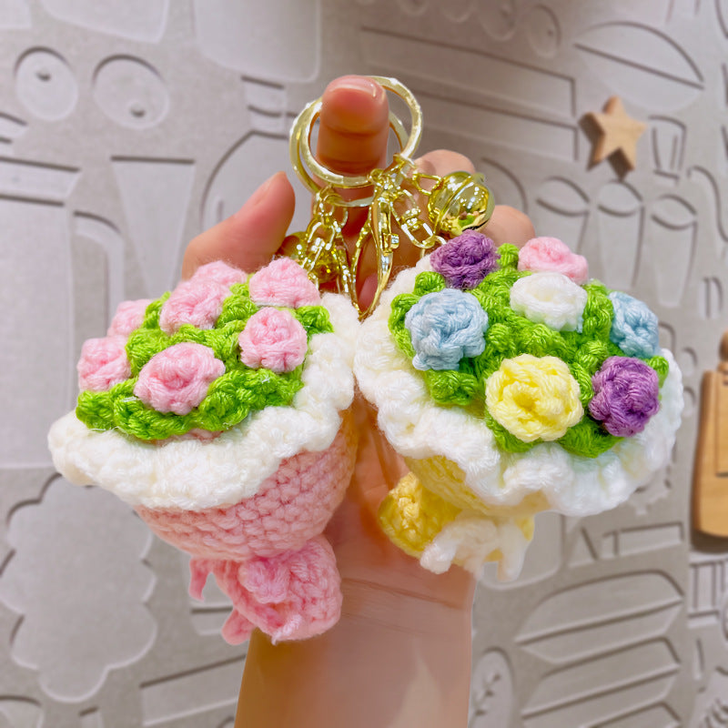 Crochet Bouquet Keychain