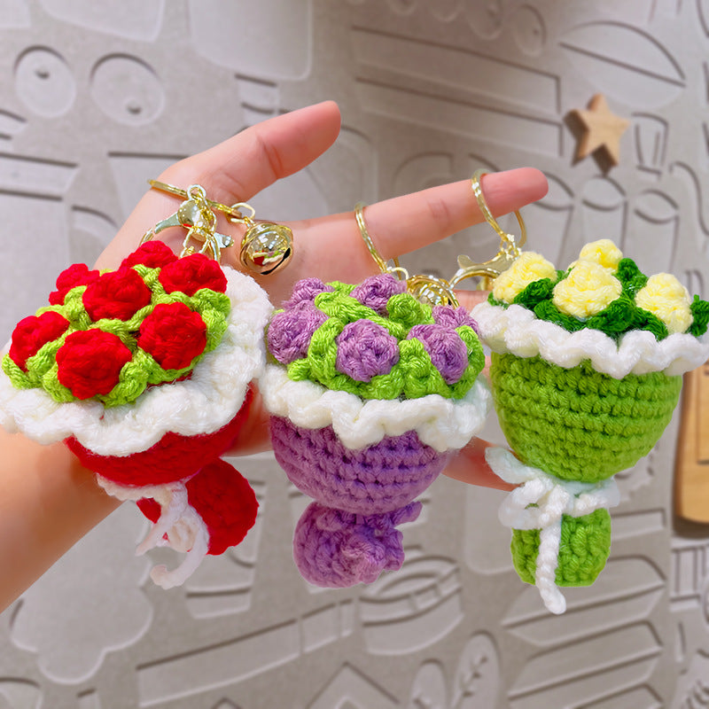 Crochet Bouquet Keychain