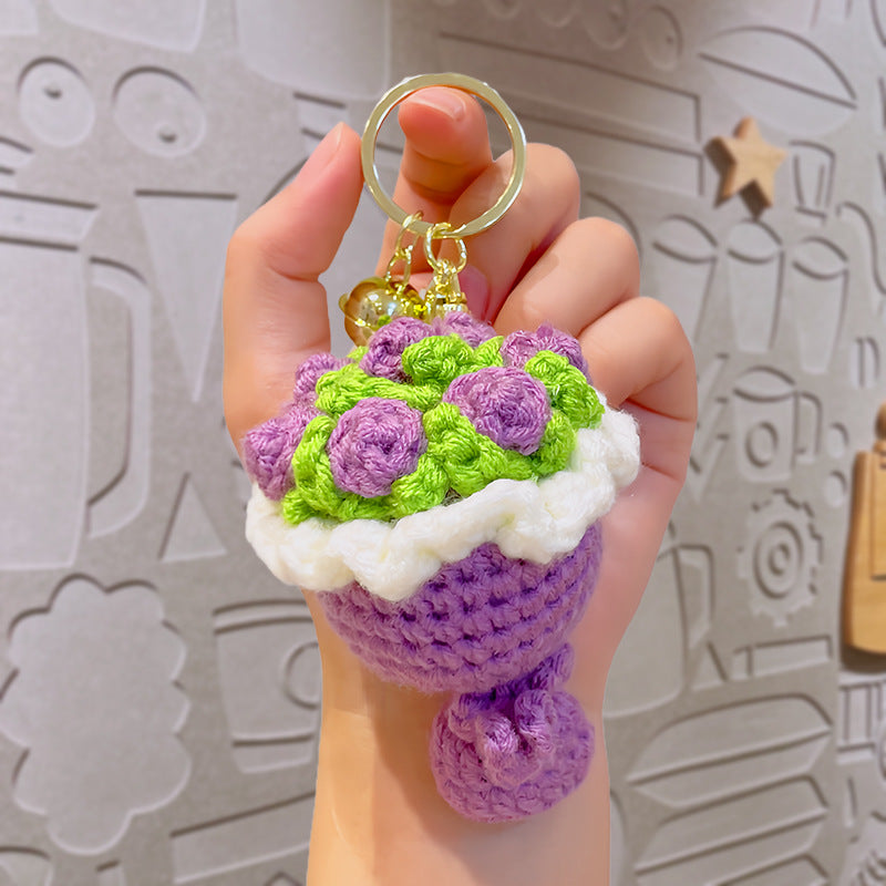 Crochet Bouquet Keychain