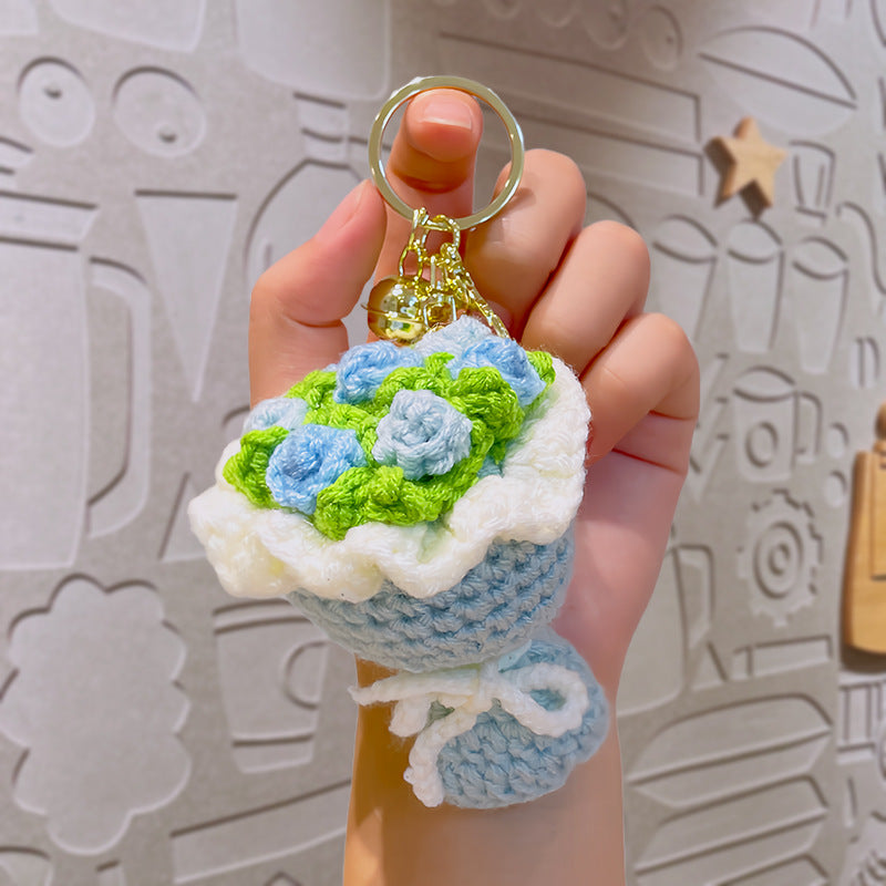 Crochet Bouquet Keychain