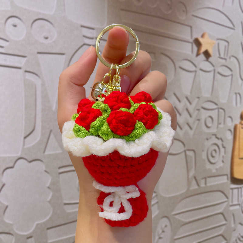 Crochet Bouquet Keychain