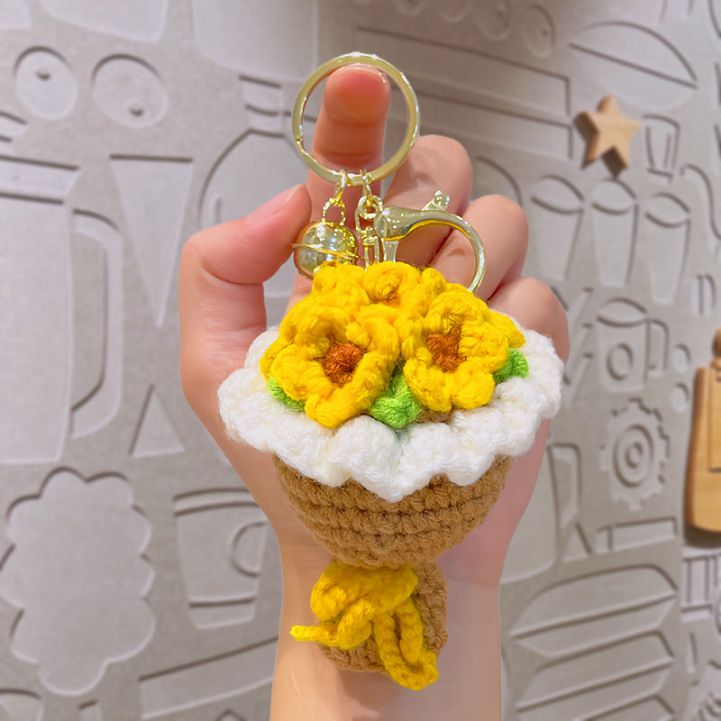 Crochet Bouquet Keychain