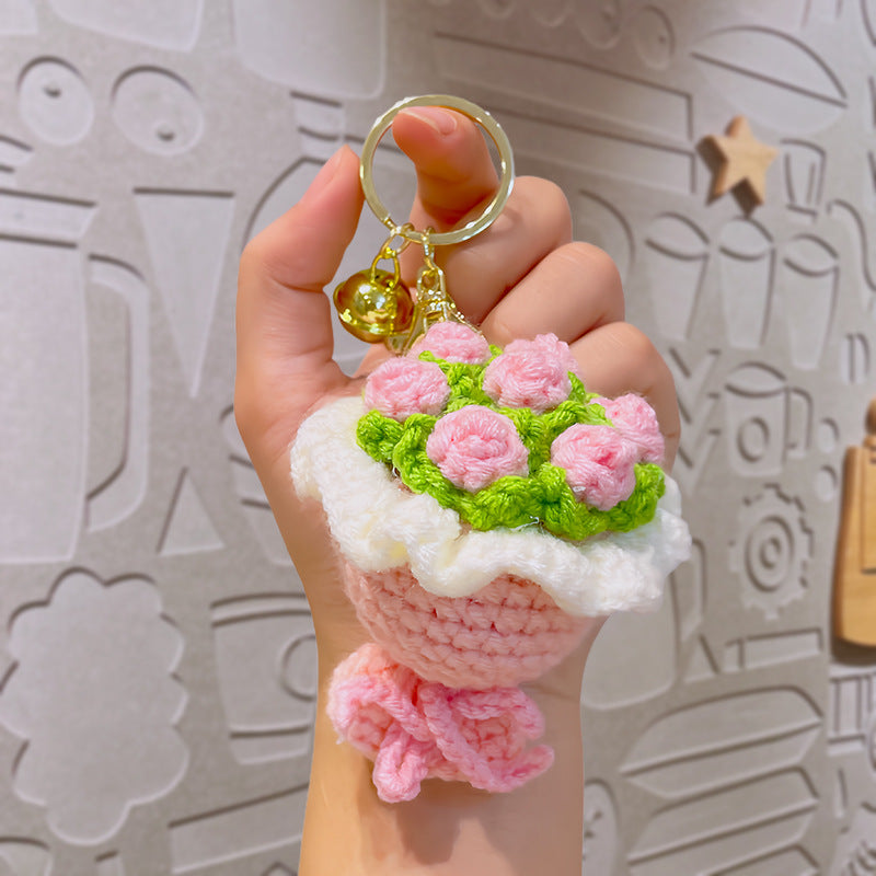 Crochet Bouquet Keychain