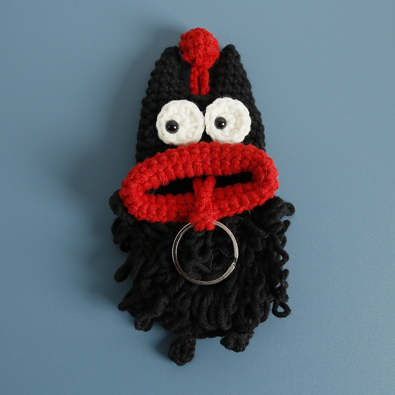 Adorable Monster Crochet Key Cover | Handmade Keychain