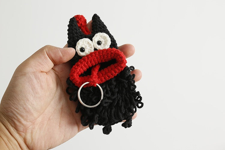 Adorable Monster Crochet Key Cover | Handmade Keychain