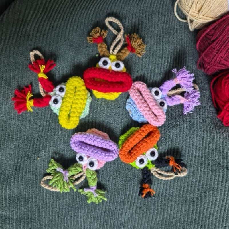 Handwoven Ugly Cute Keychain