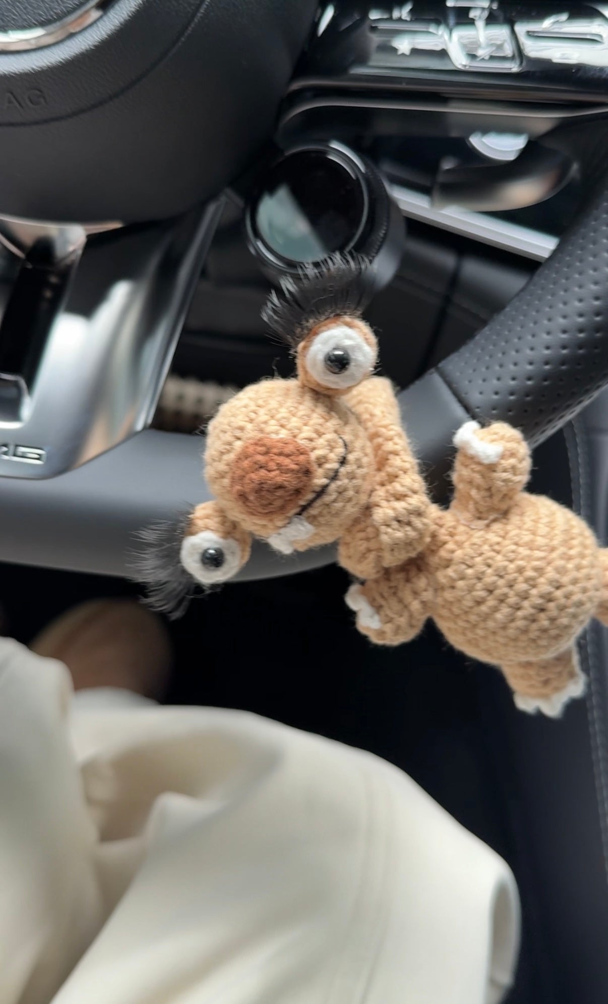 Handmade "Cruise Control" Sloth Crochet | TikTok Viral Car & Bag Accessory
