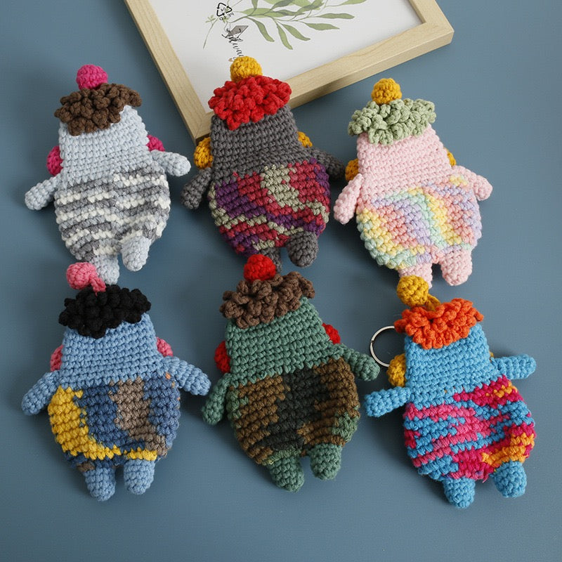 Funny Handmade Crochet Key Cover | Creative Quirky Keychain