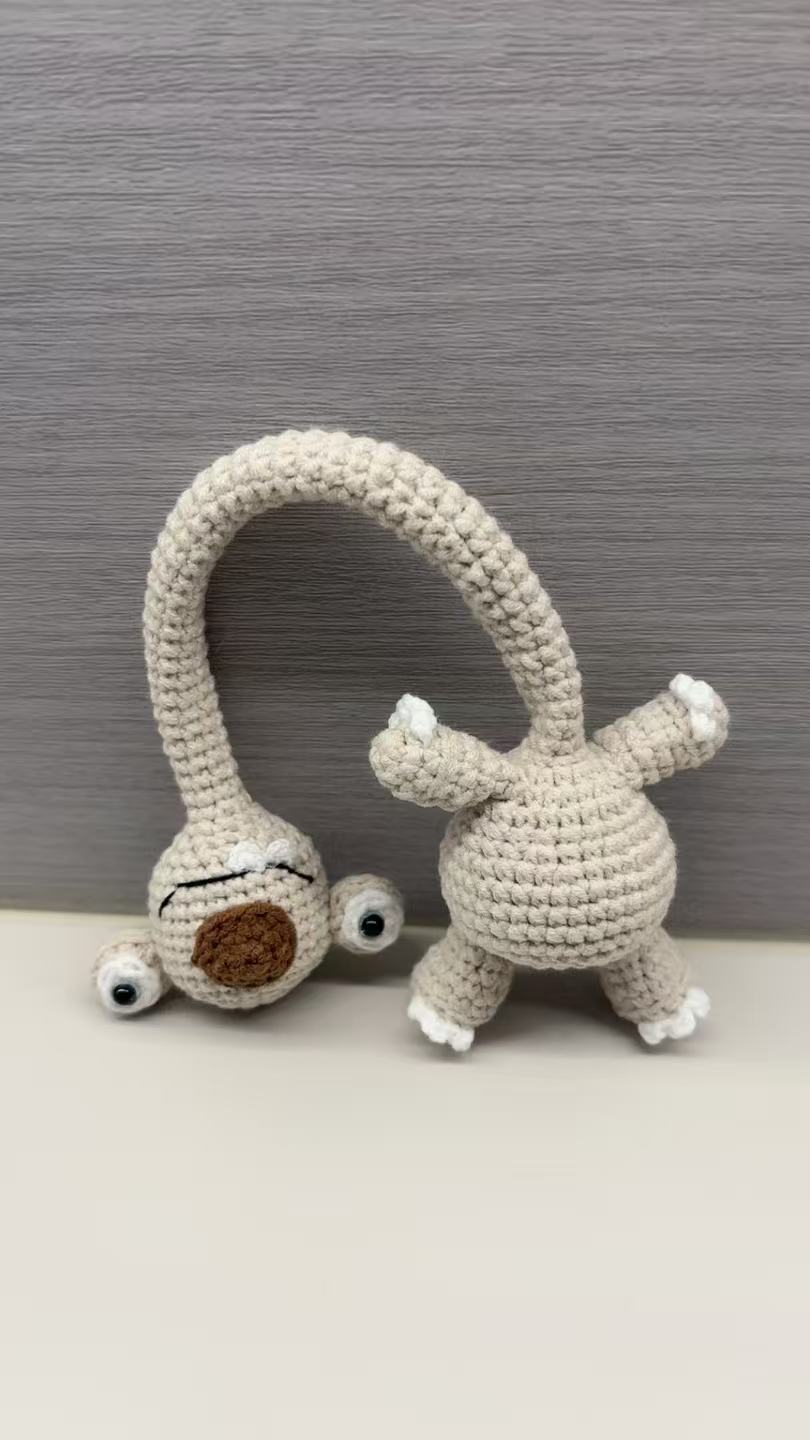 Handmade "Cruise Control" Sloth Crochet | TikTok Viral Car & Bag Accessory